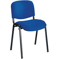 First Ultra Multi Purpose Stacking Chair Blue Fabric & Black Metal Frame KF98504 First Ultra Multi Purpose Stacking Chair Blue Fabric & Black Metal Frame KF98504