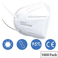 KN95 FFP2 Filter Respirator Face Mask (GB2626-2006) Pack of 1000 Ref: KN95FFP2-1000 KN95 FFP2 Filter Respirator Face Mask (GB2626-2006) Pack of 1000 Ref: KN95FFP2-1000