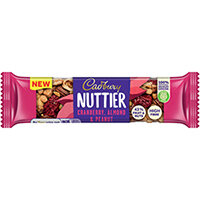 Cadbury Nuttier Cranberry/Almond Chocolate 40g Pack of 15 4260511 Cadbury Nuttier Cranberry/Almond Chocolate 40g Pack of 15 4260511