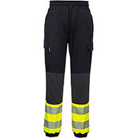 Portwest KX341 KX3 Hi-Vis Flexi Trousers Black & Yellow Medium