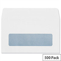 Plus Fabric Wallet Envelopes 89x152mm Window 110gsm Self Seal White Pack of 500 Plus Fabric Wallet Envelopes 89x152mm Window 110gsm Self Seal White Pack of 500