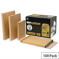 New Guardian Gusset Envelopes 241x165x25mm Manilla 130gsm Peel and Seal Pack of 100 New Guardian Gusset Envelopes 241x165x25mm Manilla 130gsm Peel and Seal Pack of 100