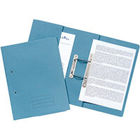 Pocket Spiral Files 285gsm Foolscap Blue Pack of 25 TPFM-BLUZ