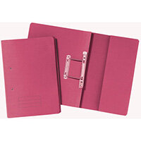 Pocket Spiral Files 285gsm Foolscap Red Pack of 25 TPFM-REDZ