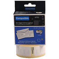 Compatible DYMO Return Address Label 54 x 25mm Pack of 500 LL87352 Compatible DYMO Return Address Label 54 x 25mm Pack of 500 LL87352