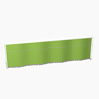 Wave Modern Design Straight Reception Desk with White Counter Top & High Gloss Dark Green Front W3936xD770xH1103mm Wave Modern Design Straight Reception Desk with White Counter Top & High Gloss Dark Green Front W3936xD770xH1103mm