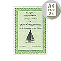 DECAdry A4 Emerald Green Bordered Certificate Paper 115gsm Pack 25 DECAdry A4 Emerald Green Bordered Certificate Paper 115gsm Pack 25