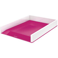 Leitz WOW Letter Tray Dual Colour White/Pink 53611023 Leitz WOW Letter Tray Dual Colour White/Pink 53611023