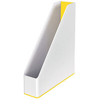 Leitz WOW Magazine File Dual Colour White/Yellow 53621016 Leitz WOW Magazine File Dual Colour White/Yellow 53621016