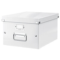 Leitz Box Click & Store WOW Medium Storage Box White Leitz Box Click & Store WOW Medium Storage Box White