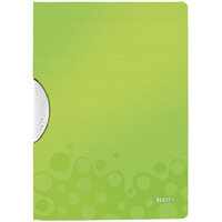 Leitz WOW A4 ColorClip Polypropylene File Green Metallic Pack of 10 41850064 Leitz WOW A4 ColorClip Polypropylene File Green Metallic Pack of 10 41850064