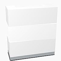 Zen Modern Design Small Reception Desk White Pastel W1135mm Zen Modern Design Small Reception Desk White Pastel W1135mm