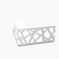 Zig Zag Modern Design Illuminated Solid Surface L-Shaped White Reception Desk with Right Low Level Section W2600mmxD2780mmxH1146mm Zig Zag Modern Design Illuminated Solid Surface L-Shaped White Reception Desk with Right Low Level Section W2600mmxD2780mmxH1146mm