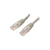 StarTech 50 ft Gray Molded Cat5e UTP Patch Cable Cat 5e 50 ft 1 x RJ-45 Male 1 x RJ-45 Male Gray M45PATCH50GR StarTech 50 ft Gray Molded Cat5e UTP Patch Cable Cat 5e 50 ft 1 x RJ-45 Male 1 x RJ-45 Male Gray M45PATCH50GR