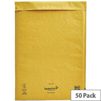 Mail Lite Bubble Lined Size J/6 300x440mm Gold Postal Bags Pack of 50 Mail Lite Bubble Lined Size J/6 300x440mm Gold Postal Bags Pack of 50