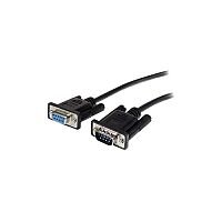 StarTech 1m Black Straight Through DB9 RS232 Serial Cable M/F 1 x DB-9 Male Serial 1 x DB-9 Female Serial Extension Cable Black MXT1001MBK