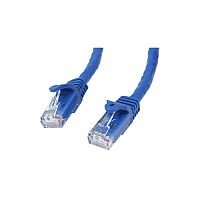 StarTech 15m Blue Gigabit Snagless RJ45 UTP Cat6 Patch Cable 15 m Patch Cord 1 x RJ-45 Male Network 1 x RJ-45 Male Network Gold-plated Contacts Blue