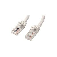 StarTech 1m White Gigabit Snagless RJ45 UTP Cat6 Patch Cable 1 m Patch Cord 1 x RJ-45 Male Network 1 x RJ-45 Male Network Patch Cable Gold Plated Contact White N6PATC1MWH