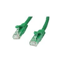 StarTech 3m Green Gigabit Snagless RJ45 UTP Cat6 Patch Cable 3 m Patch Cord 1 x RJ-45 Male Network 1 x RJ-45 Male Network Patch Cable Gold Plated Connector Green N6PATC3MGN