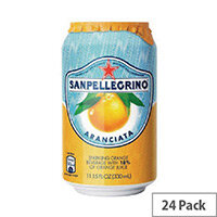 San Pellegrino Orange Sparkling Can 330ml (Pack 24) San Pellegrino Orange Sparkling Can 330ml (Pack 24)