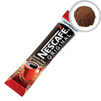 Nescafe Original Instant Coffee One Cup Sticks Sachets (Pack of 200) Selected Arabica and Robusta beans, Portable Sachets, Ideal for Reception Areas and Meeting Rooms 12165415 Nescafe Original Instant Coffee One Cup Sticks Sachets (Pack of 200) Selected Arabica and Robusta beans, Portable Sachets, Ideal for Reception Areas and Meeting Rooms 12165415