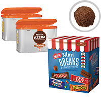 Nescafe Azera 2x500g FOC Mini Breaks Mixed Selection Pack of 24 NL819843 Nescafe Azera 2x500g FOC Mini Breaks Mixed Selection Pack of 24 NL819843