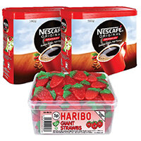 Nescafe Original Instant Coffee 750g (Pack of 2) Plus FOC Haribo Giant Strawbs NL819852 Nescafe Original Instant Coffee 750g (Pack of 2) Plus FOC Haribo Giant Strawbs NL819852