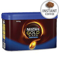 Nescafe Gold Blend Decaffeinated Instant Coffee 500g Pack of 1 12284222 Nescafe Gold Blend Decaffeinated Instant Coffee 500g Pack of 1 12284222