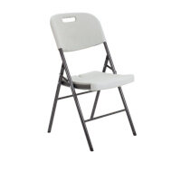 Heavy Duty Folding Chair, White - Sturdy and Portable Chair for Events and Meetings