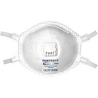 Portwest P303 FFP3 Respirator Valved (Pack of 10) White