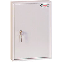 Phoenix Commercial Key Cabinet KC0601P With 42 Key Hooks Key Lock White Phoenix Commercial Key Cabinet KC0601P With 42 Key Hooks Key Lock White