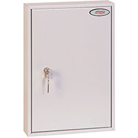 Phoenix Commercial Key Cabinet KC0602P With 64 Key Hooks Key Lock White Phoenix Commercial Key Cabinet KC0602P With 64 Key Hooks Key Lock White