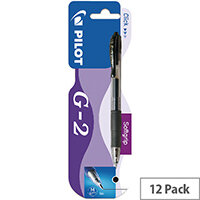 Pilot G207 Gel Retractable Rollerball Blister Card Black Pack of 12 041200101 Pilot G207 Gel Retractable Rollerball Blister Card Black Pack of 12 041200101