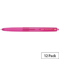 Pilot Super Grip G Ballpoint Pen Medium Pink Pack of 12 4902505552182 Pilot Super Grip G Ballpoint Pen Medium Pink Pack of 12 4902505552182