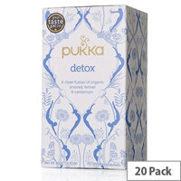 Pukka Detox Organic Tea Bags (Pack of 20) P5006 Pukka Detox Organic Tea Bags (Pack of 20) P5006