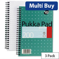 Pukka Pad Jotta A5 Ruled Notebook (200 Pages) - Pack of 3 - Premium Quality for Everyday Use