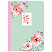 Pukka Pad Blossom Stitched Exercise Book A5 Pack of 3 86520-BLO Pukka Pad Blossom Stitched Exercise Book A5 Pack of 3 86520-BLO