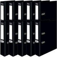 Pukka Brights Lever Arch File A4 Black Pack of 10 BR-7757