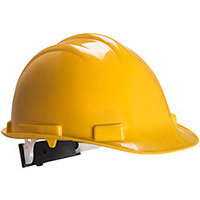 Portwest PS57 Expertbase Wheel Safety Helmet Yellow