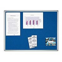 Double Sided Felt Notice Board 1800 x 1200mm Franken Pro Partition System Blue Double Sided Felt Notice Board 1800 x 1200mm Franken Pro Partition System Blue