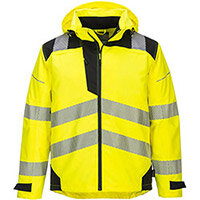 Portwest PW360 PW3 Extreme Rain Jacket Yellow & Black Small