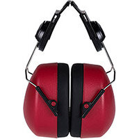 Portwest PW42 ClipOn Ear Muffs EN352 Red