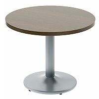 Quando Executive Meeting Table Round 1200mm Metal Base - Chestnut Quando Executive Meeting Table Round 1200mm Metal Base - Chestnut