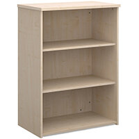 Universal bookcase 1090mm high with 2 shelves - maple Universal bookcase 1090mm high with 2 shelves - maple