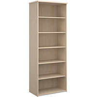 Universal bookcase 2140mm high with 5 shelves - maple Universal bookcase 2140mm high with 5 shelves - maple