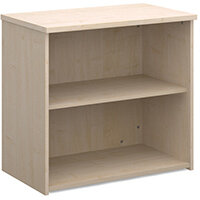 Universal bookcase 740mm high with 1 shelf - maple Universal bookcase 740mm high with 1 shelf - maple