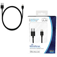Reviva 3A Twin USB In Car Charger + MediaRange Chrg Sync Cbl USB 2.0 to Apple Lightng Bundle REV12502 Reviva 3A Twin USB In Car Charger + MediaRange Chrg Sync Cbl USB 2.0 to Apple Lightng Bundle REV12502