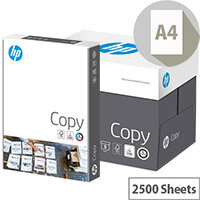 HP Hewlett Packard A4 80gsm White Copier Paper Box of 2500 Sheets HP Hewlett Packard A4 80gsm White Copier Paper Box of 2500 Sheets