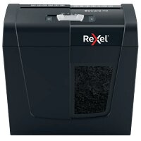 Rexel Secure X6 Cross Cut Shredder 2020122, Shreds up to 6x A4 sheets (80 gsm), Cross Cut P-4 DIN Security Level, 10L Bin Capacity, 3 Minutes Run Time, Colour: Black Rexel Secure X6 Cross Cut Shredder 2020122, Shreds up to 6x A4 sheets (80 gsm), Cross Cut P-4 DIN Security Level, 10L Bin Capacity, 3 Minutes Run Time, Colour: Black
