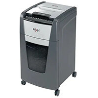 Rexel Optimum AutoFeed+ 300M Shredder - 300 sheets of A4 paper, P-5 micro cut (2x15mm), 60L Capacity Bin, Anti-Jam Technology - Shreds credit cards, Staples and Paper Clips - Colour: Black 2020300M Rexel Optimum AutoFeed+ 300M Shredder - 300 sheets of A4 paper, P-5 micro cut (2x15mm), 60L Capacity Bin, Anti-Jam Technology - Shreds credit cards, Staples and Paper Clips - Colour: Black 2020300M